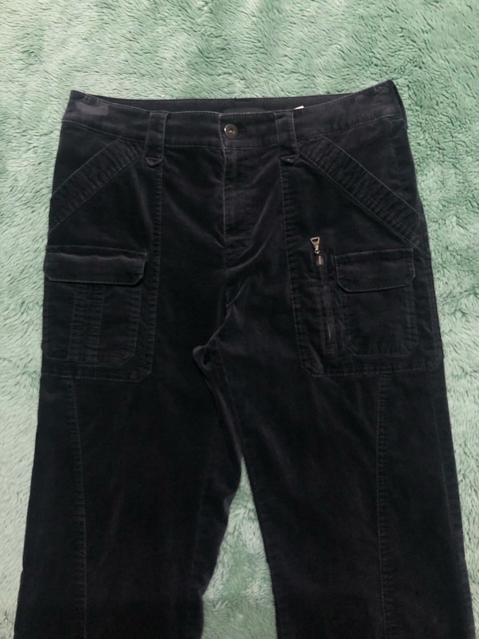If Six Was Nine JAPANESE BRAND PASSIŌNE VELVET BUSH PANTS NICE DESIGN Size 29" - 4 Thumbnail