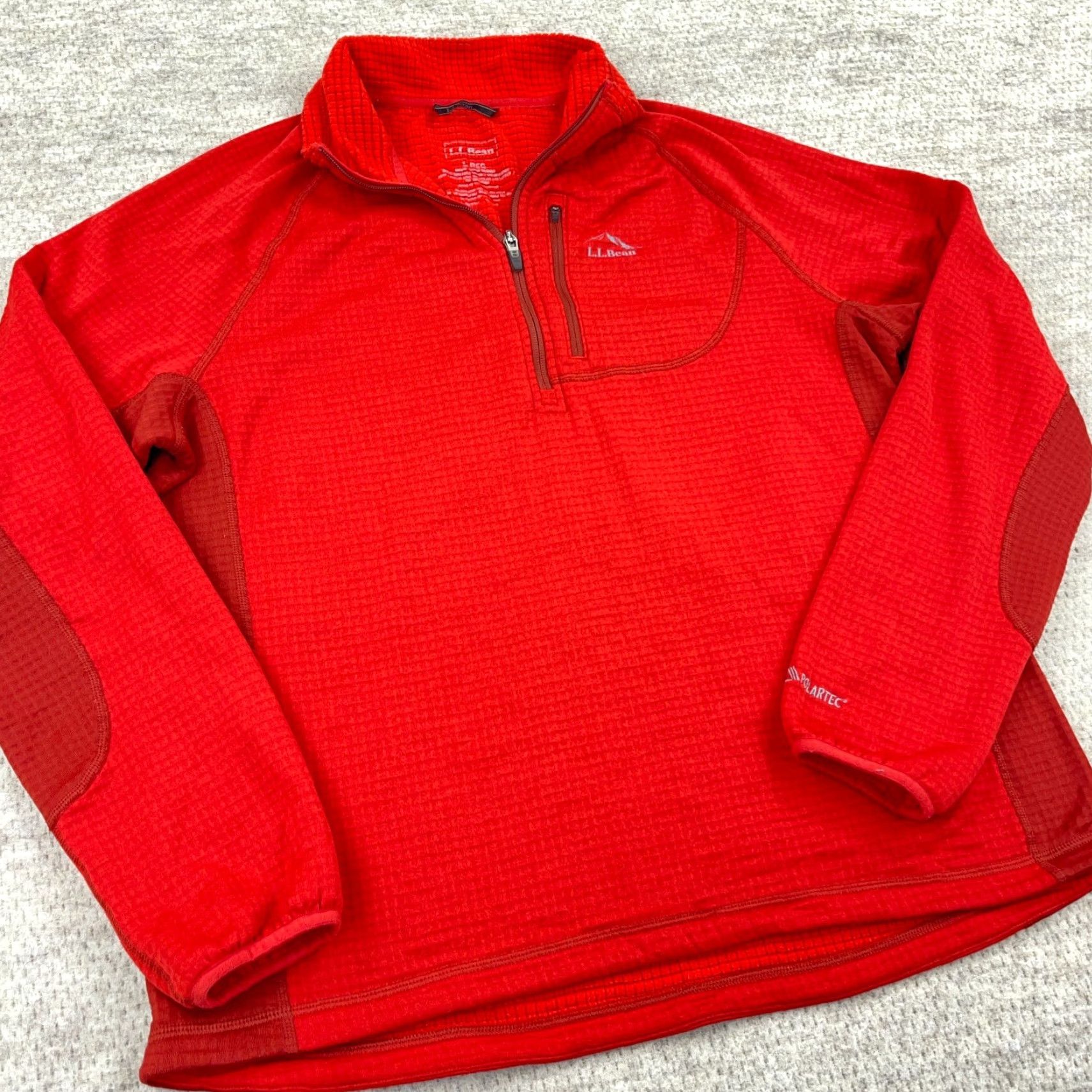 Vintage L.L. Bean Sweater Adult L Red Pullover Knit Zipper Logo All Seasons Mens Size US L / EU 52-54 / 3 - 2 Thumbnail