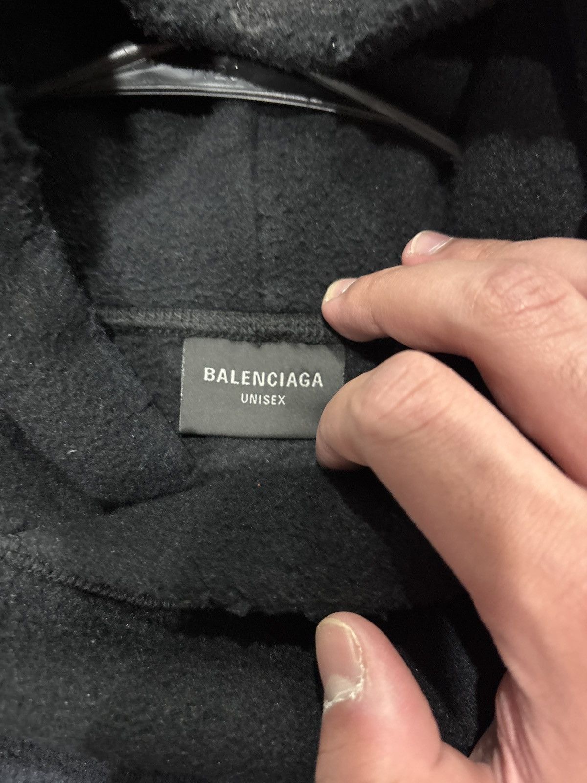 Balenciaga NEW Balenciaga Paris Moon Crinkled Wool Hoodie SZ M/Fits XL Size US XL / EU 56 / 4 - 6 Thumbnail