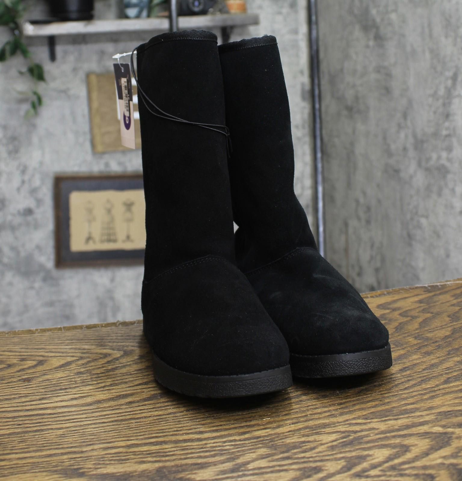 Other Universal Thread Shearling Winter Boots 91467407 Black 6m Size US 6 / IT 36 - 3 Thumbnail