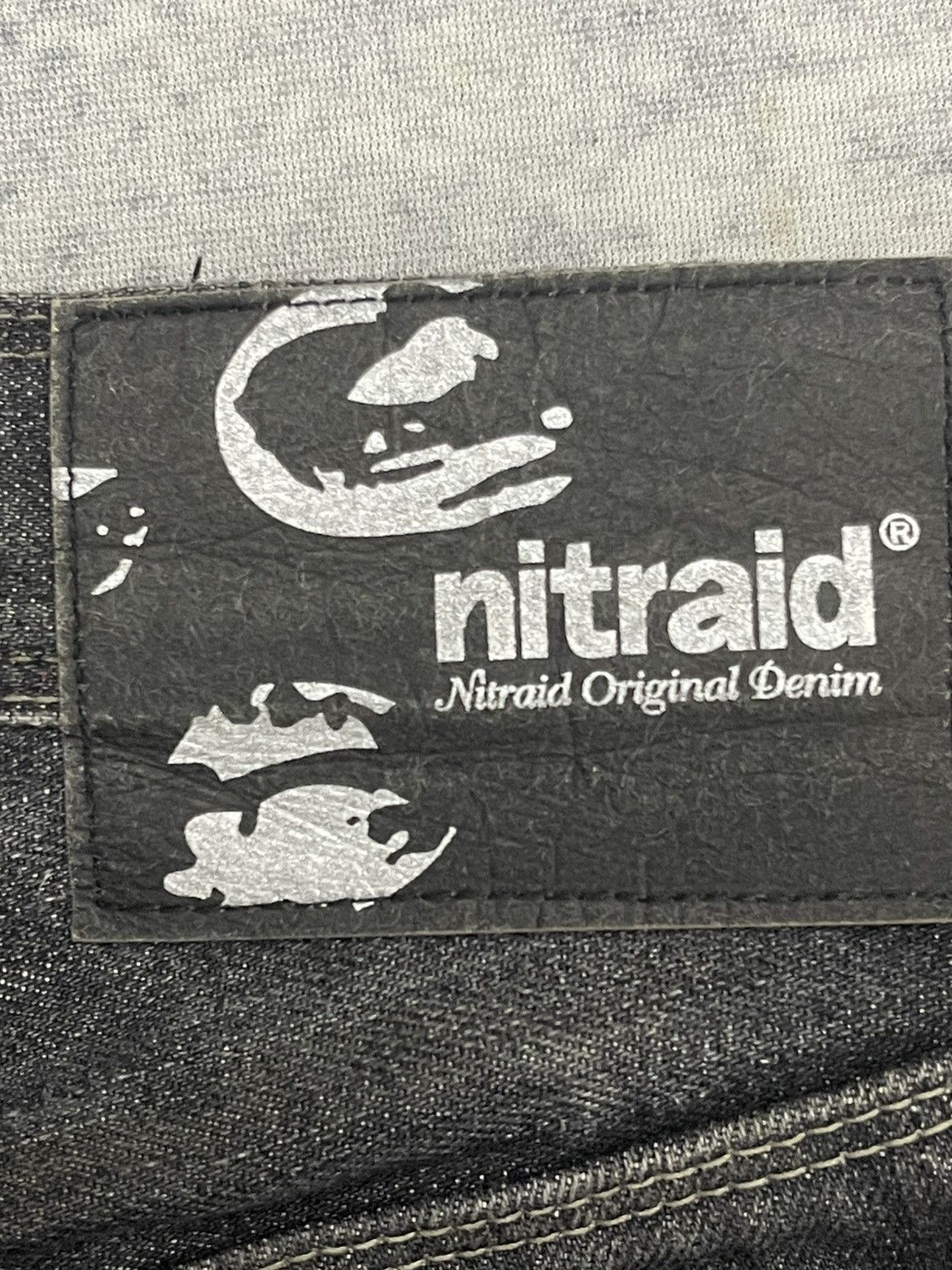 Nitraid 💥Baggy💥Nitraid Japan Sturdy Hip Hop Denim s22 Size US 33 - 21 Thumbnail
