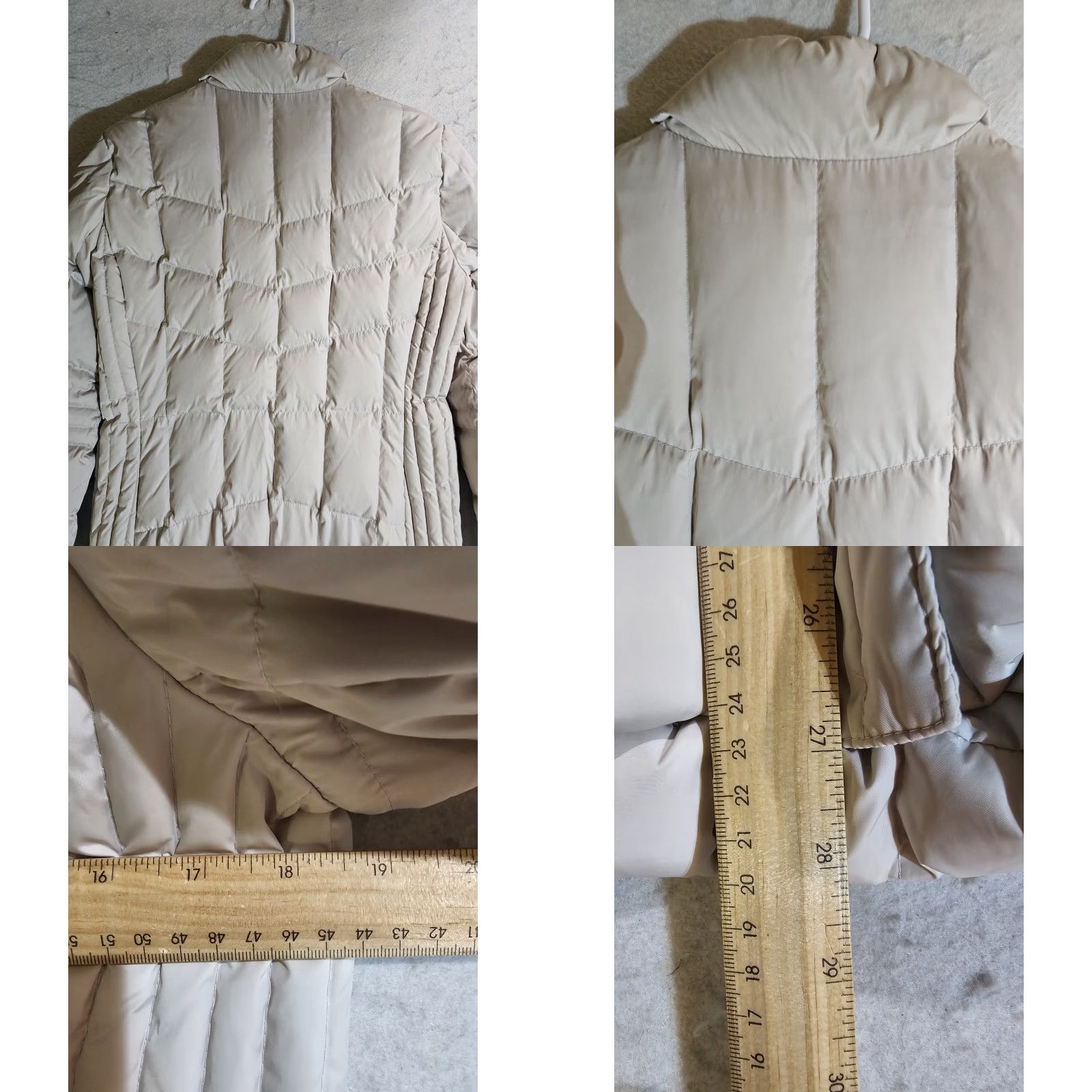Brooks Brothers Brooks Brothers "346" Quilted Down Insulated Puffer Jacket Women's Size 8 Cream Size M / US 6-8 / IT 42-44 - 8 Thumbnail