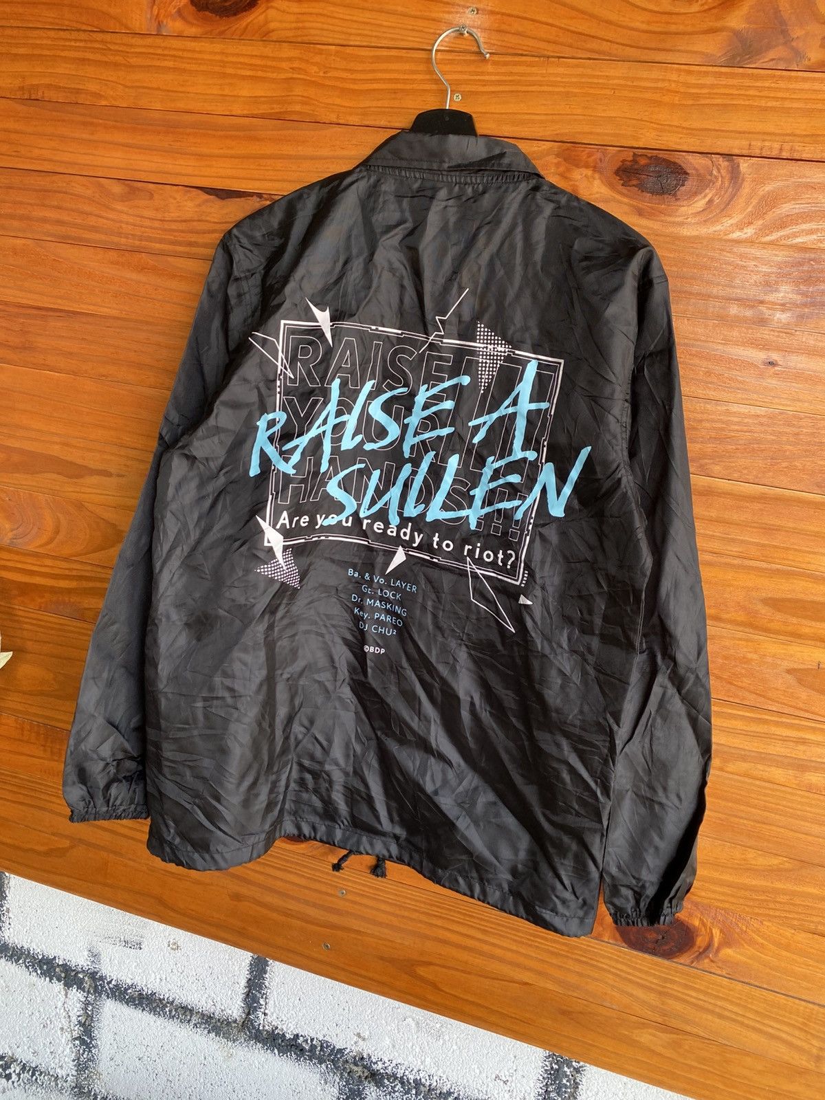 Japanese Brand Raise A Sullen Graphic Coach Jacket Black Streetwear Jacket Size US S / EU 44-46 / 1 - 11 Thumbnail