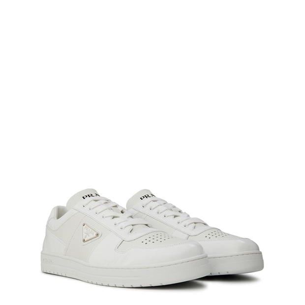 Prada Men'S Downtown Leather Low Top Trainers Size US 8 / EU 41 - 3 Thumbnail