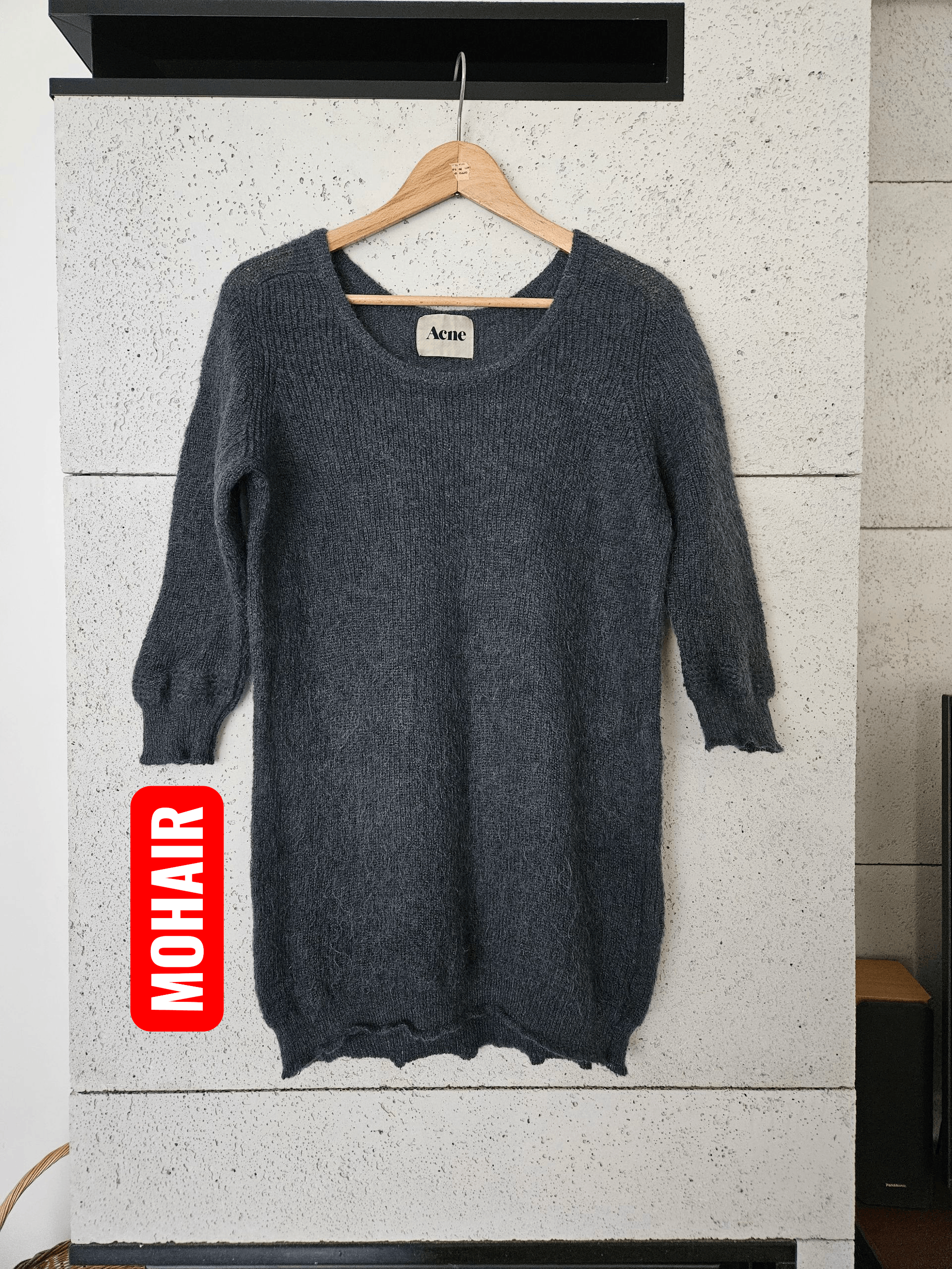 Acne Studios grey antracite Acne Studios mohair knitwear Size XS / US 0-2 / IT 36-38 - 1 Thumbnail