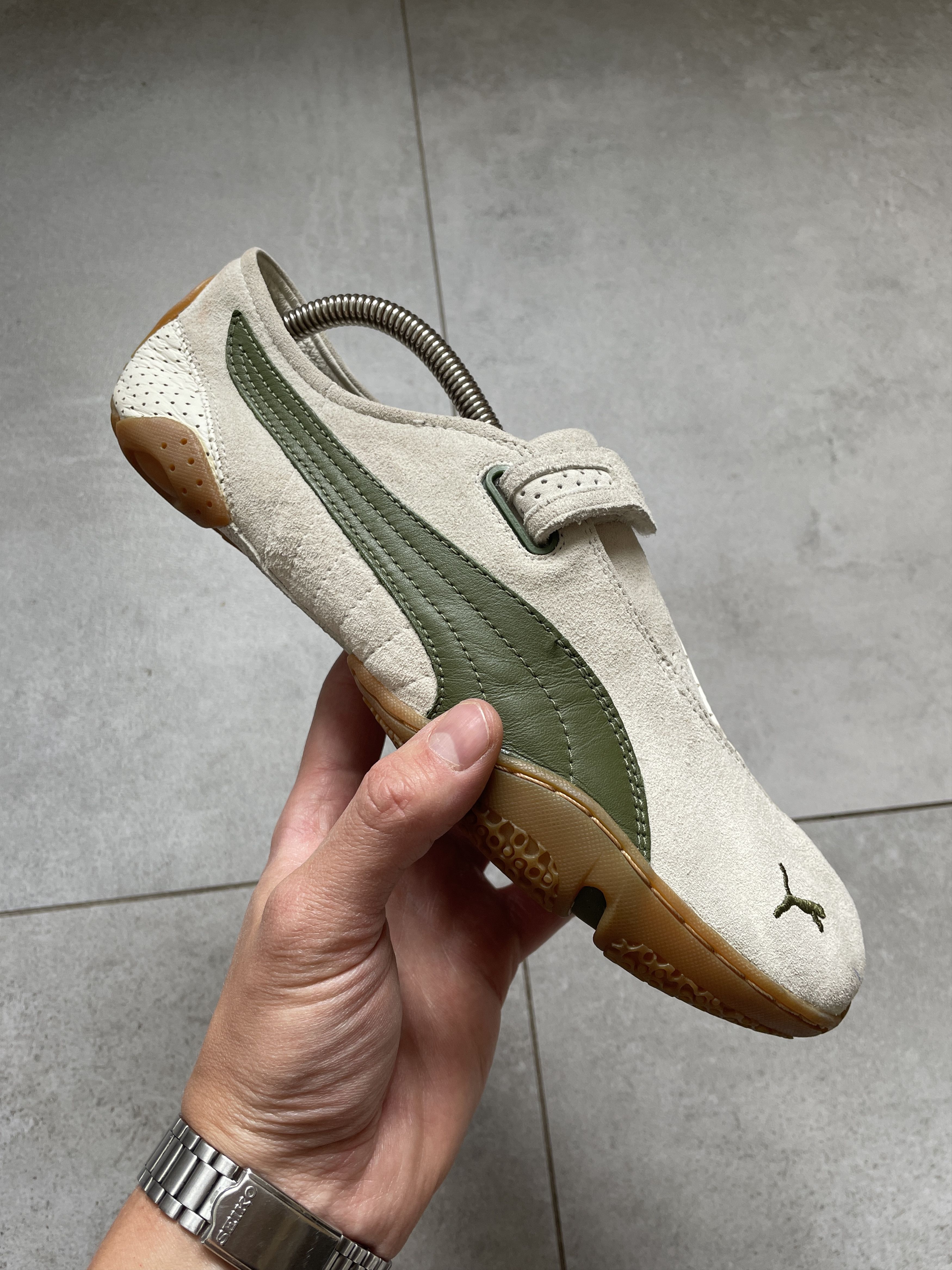 Puma PUMA CRIATURA ASANA MOSTRO SPEEDCAT BEIGE KHAKI SNEAKERS Size US 8 / EU 41 - 1 Thumbnail