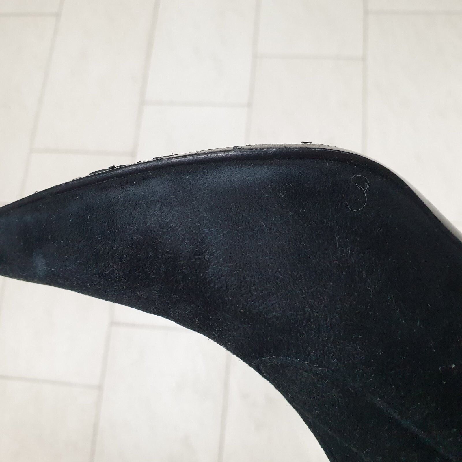 Chanel Chanel Black Suede Leather Over Knee Boots Sz. 39 Size US 9 / IT 39 - 15 Thumbnail
