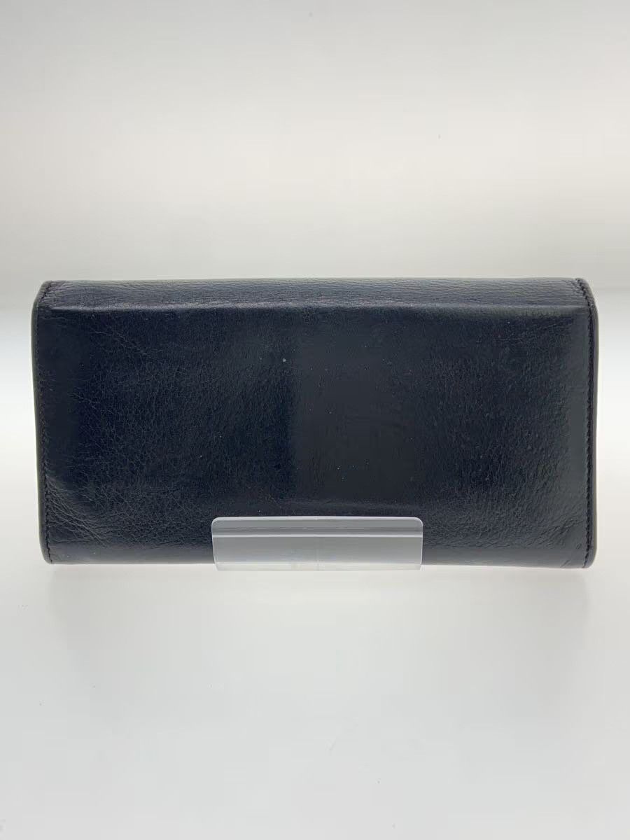 Balenciaga Balenciaga Leather Long Wallet Black Size ONE SIZE - 2 Thumbnail