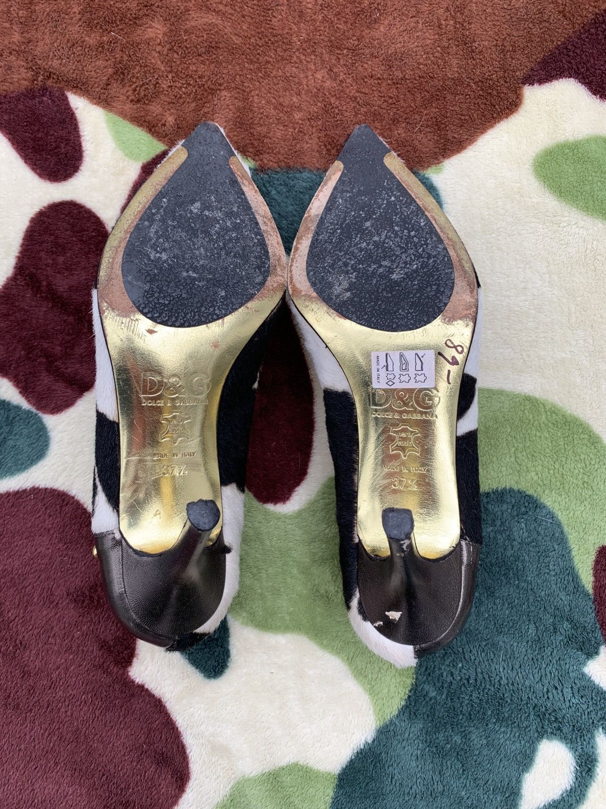 Dolce & Gabbana × Vintage Dolce & Gabbana Pony Pumps Size US 7.5 / IT 37.5 - 4 Thumbnail