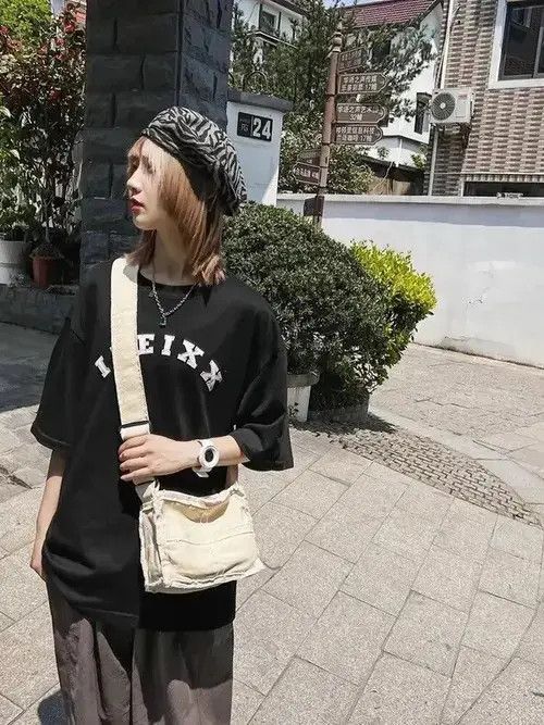 Other Little Canvas Shoulder Bag Thick Cloth Small Messenger Bag Size ONE SIZE - 3 Thumbnail
