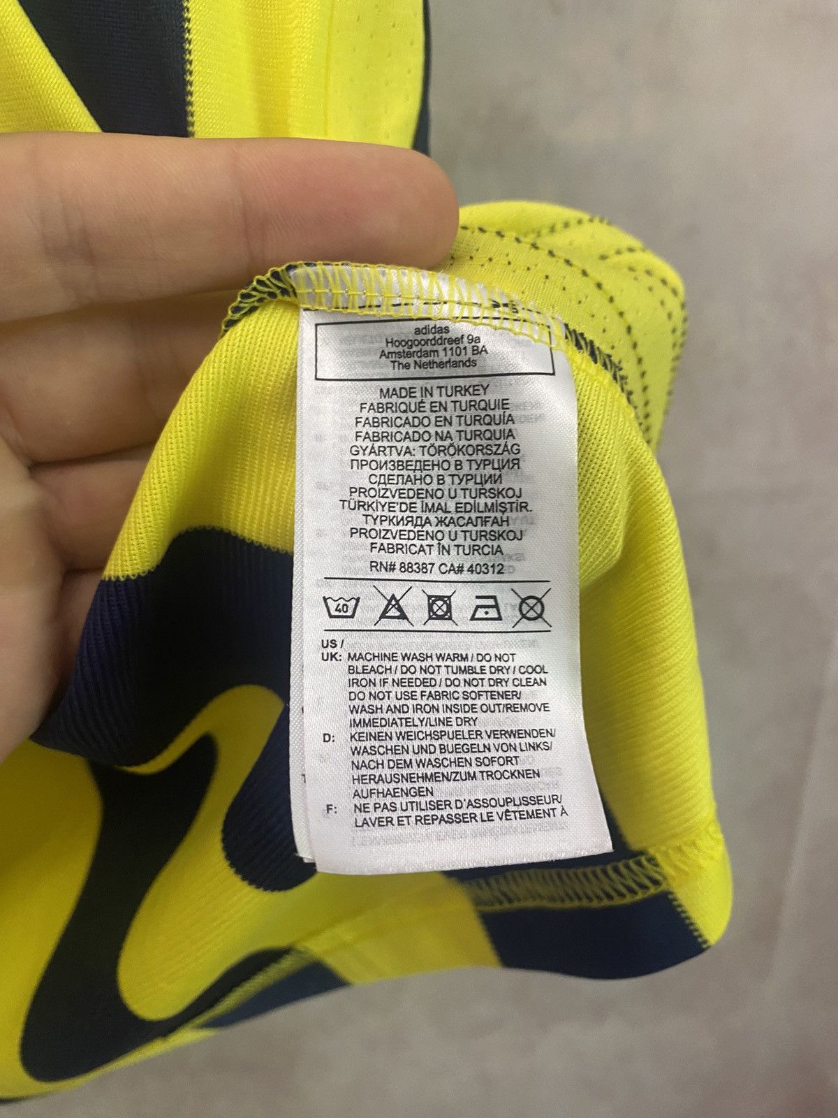 Adidas Adidas SK Fenerbahce 2020/2021 Home Football Jersey Shirt Size US XL / EU 56 / 4 - 8 Thumbnail
