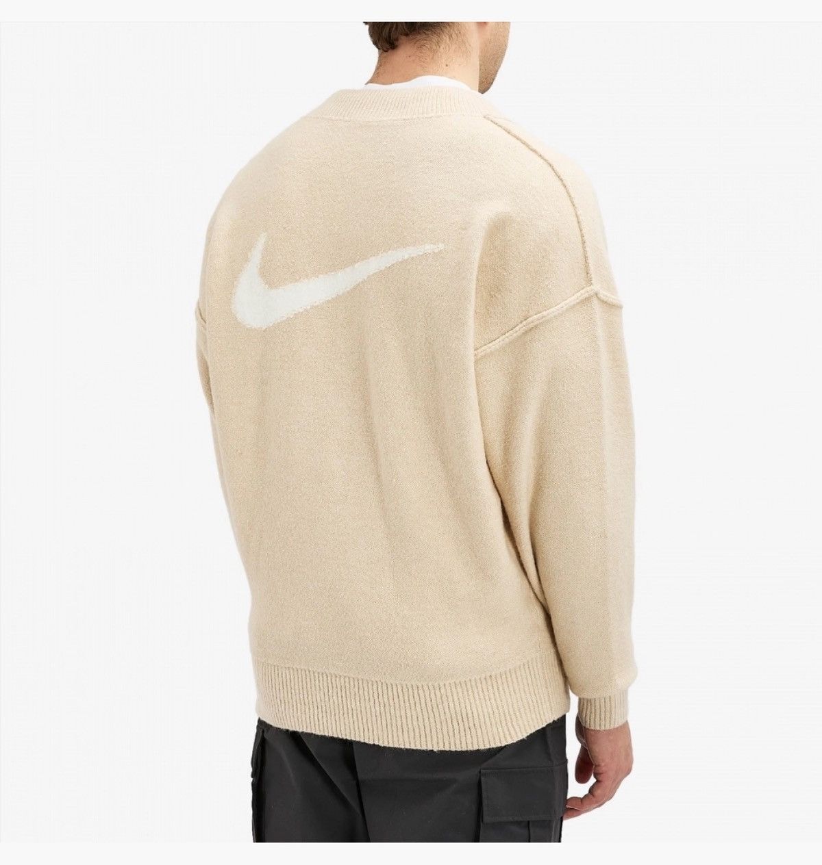 Nike × Vintage Vintage NIKE TECH PACK ENGINEERED KNIT SWEATSHIRT BEIGE Size US S / EU 44-46 / 1 - 11 Thumbnail