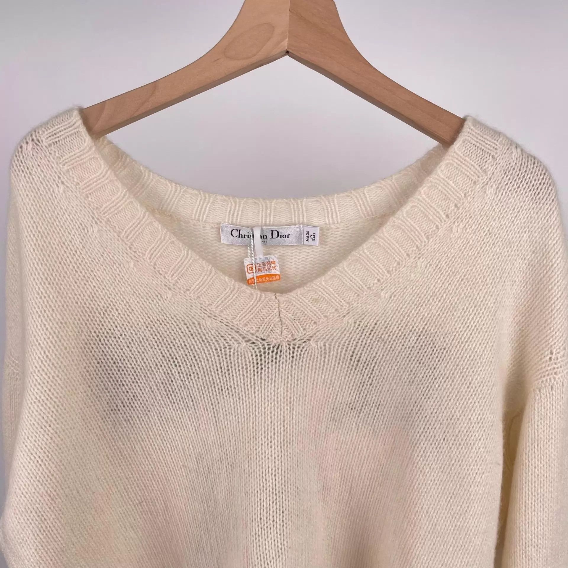 Dior Dior Cashmere White Top Size 36 Size XS / US 0-2 / IT 36-38 - 6 Thumbnail