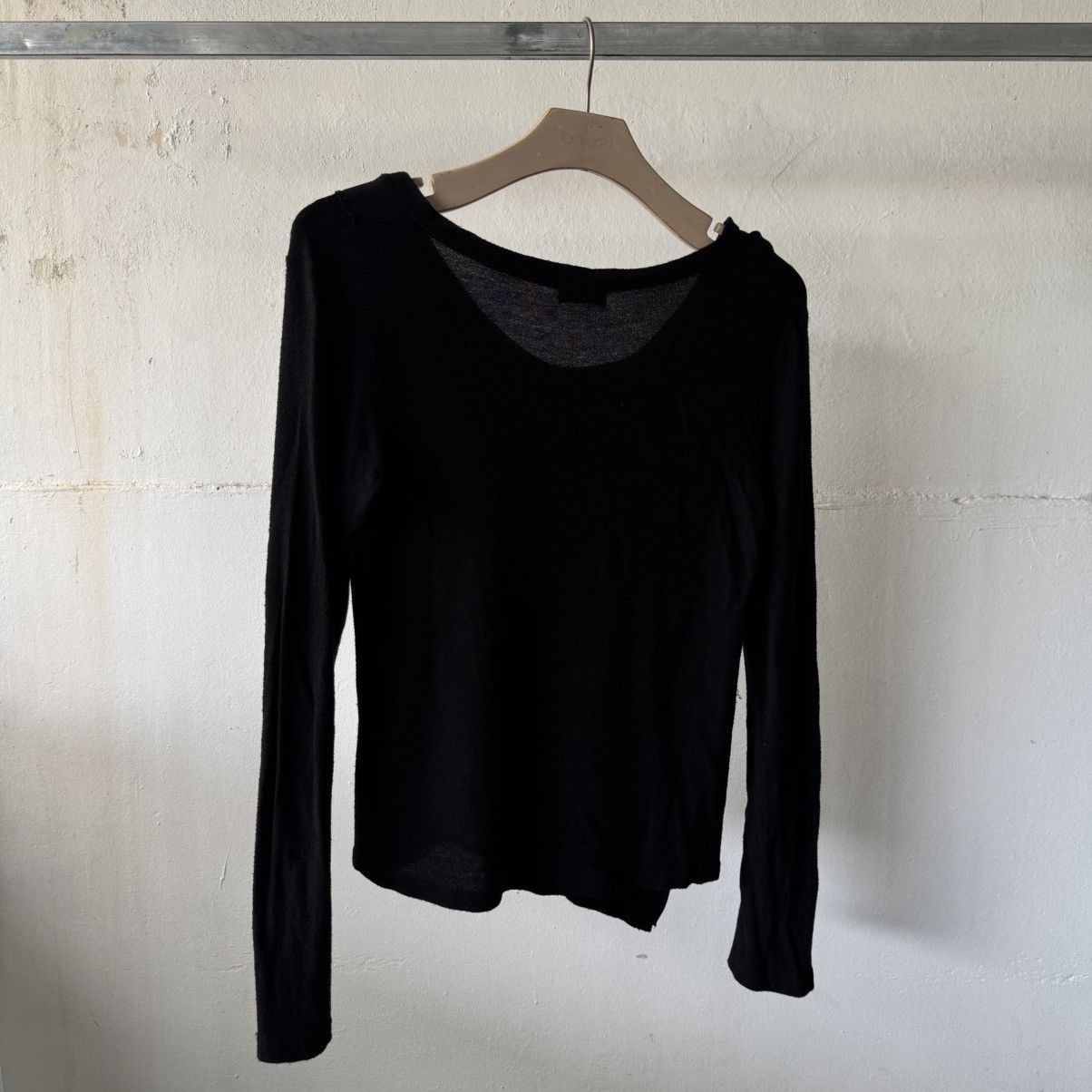 If Six Was Nine Barak Asymmetrical Double Cut Long Sleeve Tee Shirt Size US S / EU 44-46 / 1 - 7 Thumbnail