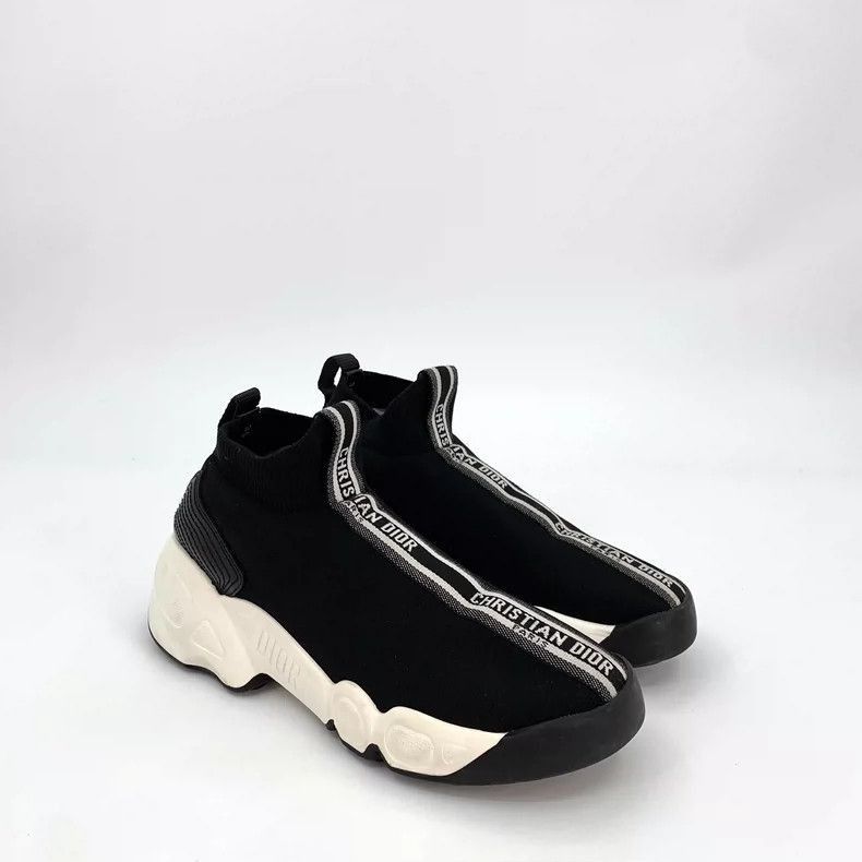 Black Logo Sock Sneakers by Dior-2505