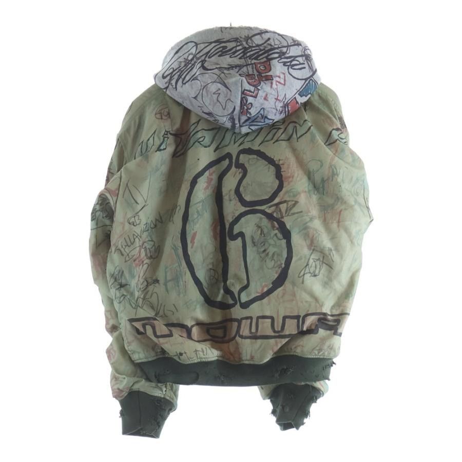 Mowalola Mowalola 25AW GRAFFITI BOMBER JACKET Size US M / EU 48-50 / 2 - 2 Thumbnail