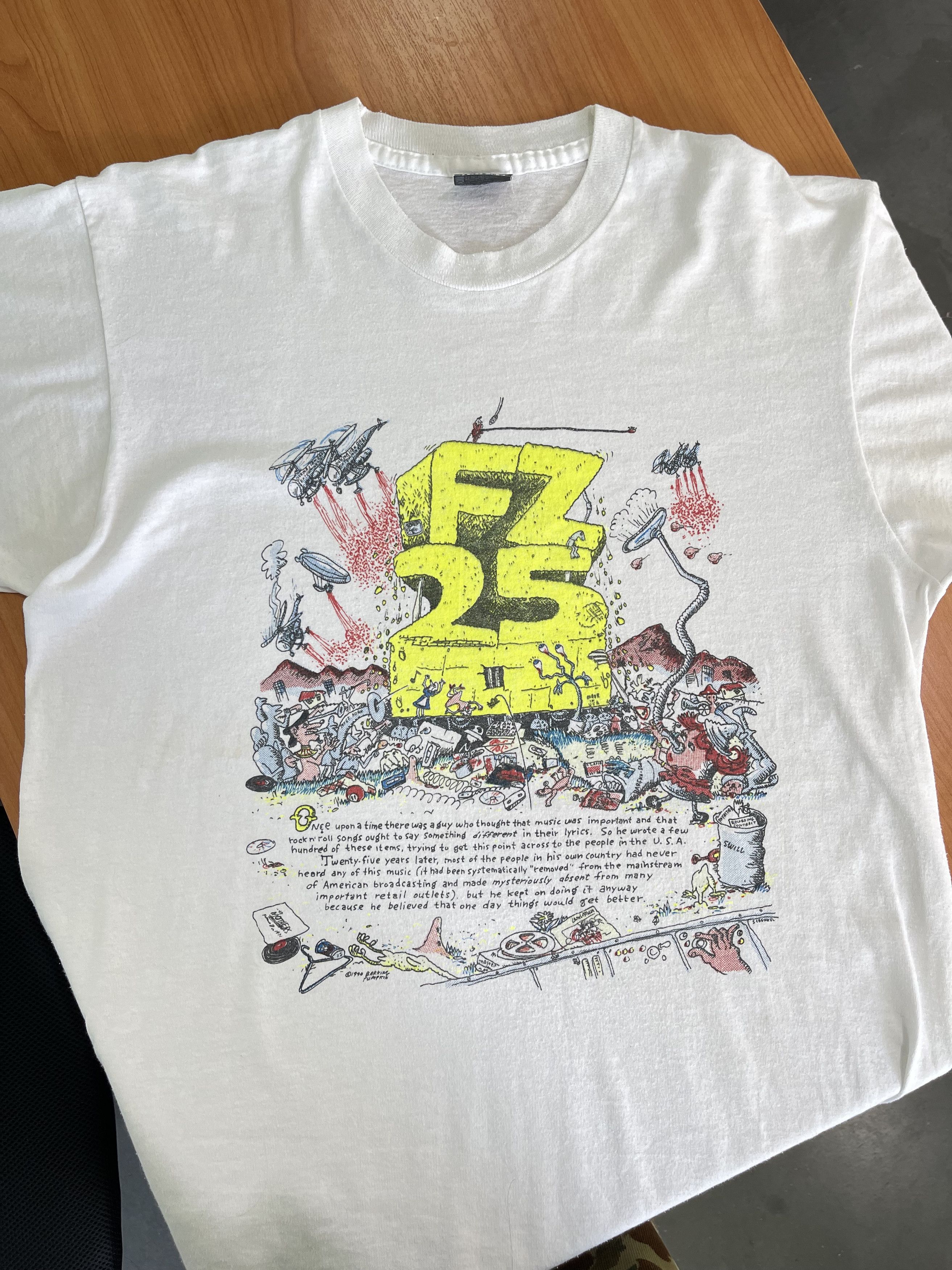 Band Tees × Vintage frank zappa 90s vintage t shirt Twenty-five years later Size US M / EU 48-50 / 2 - 4 Thumbnail