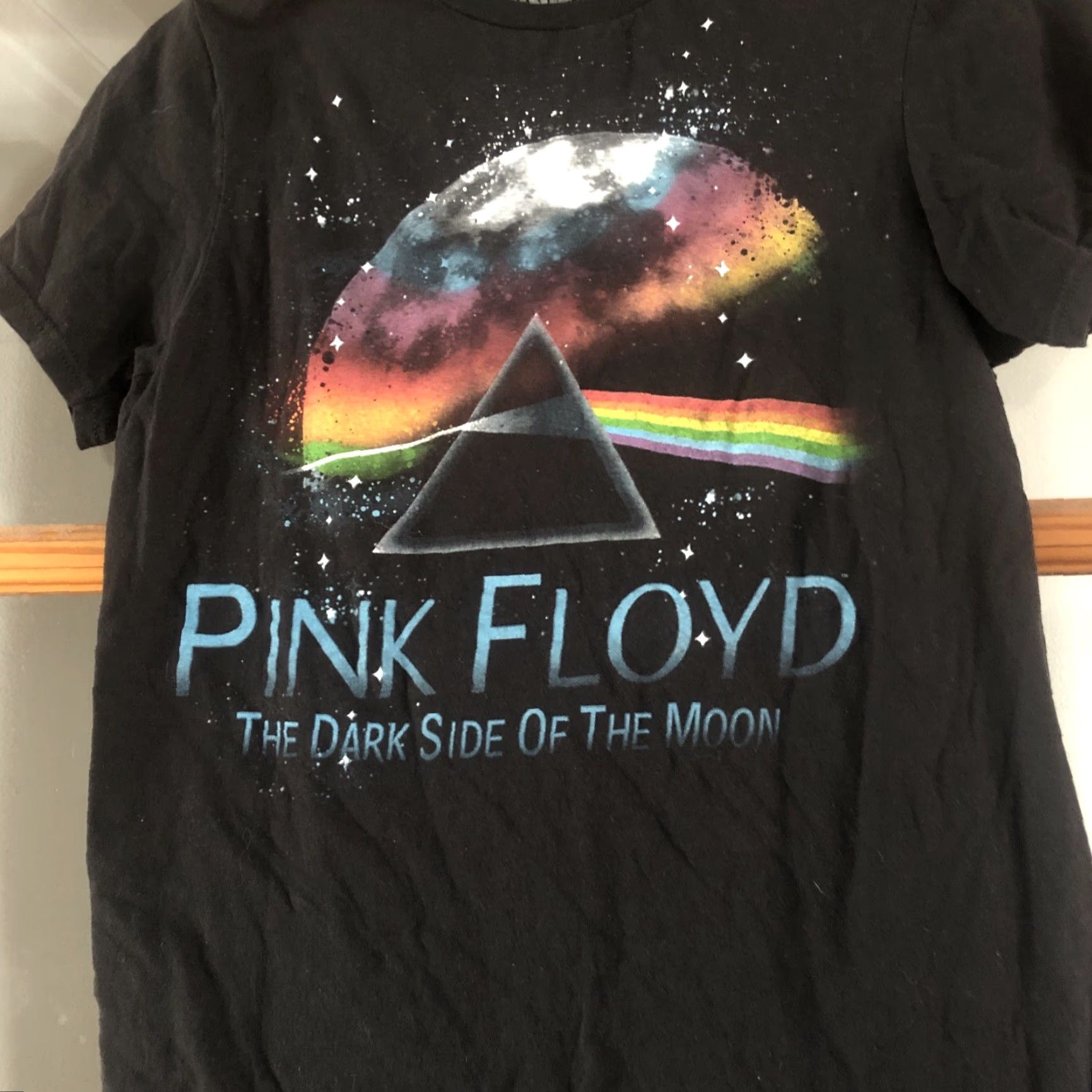 Vintage Pink Floyd Mens T Shirt S Small Black Dark Side Of The Moon Rock Band Music Logo Size US S / EU 44-46 / 1 - 2 Thumbnail