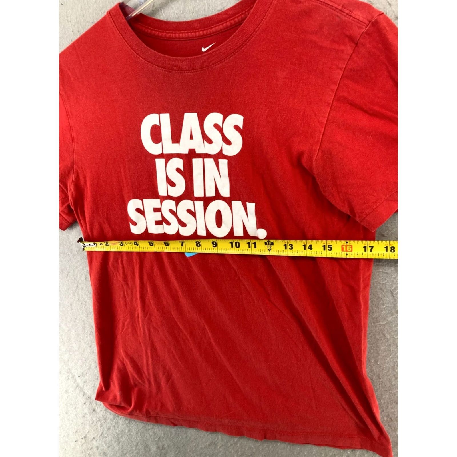 Nike Nike Mens TShirt Small Red Athletic Nike Dri-Fit Crew Neck Short Sleeve Shirt SS Regular Color Red Decade Classic Sports Mens Size US S / EU 44-46 / 1 - 2 Thumbnail