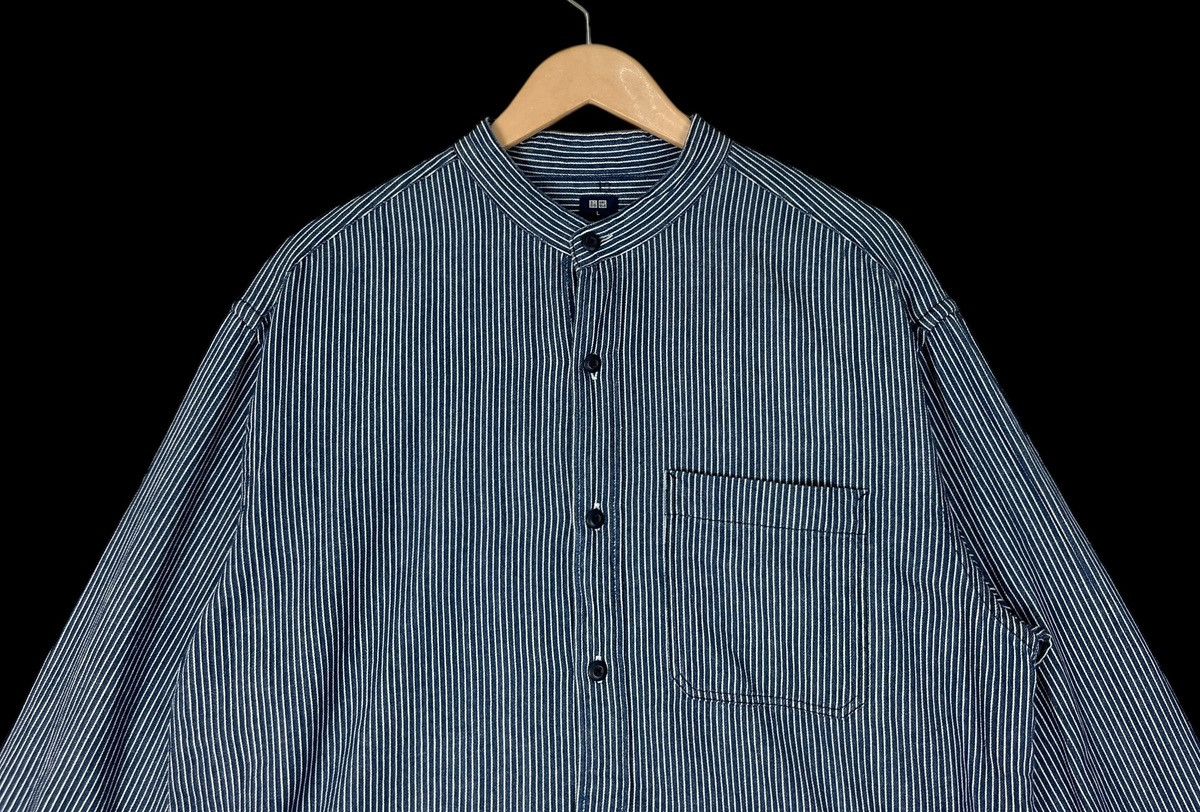 Uniqlo Uniqlo Wabash Mandarin Collar Button Up Shirt Size US L / EU 52-54 / 3 - 3 Thumbnail