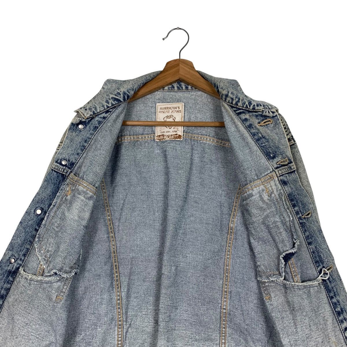 Japanese Brand AMERICAN’S FINEST JEANS Stone Wash Denim Jacket #2037-C88 Size US M / EU 48-50 / 2 - 10 Thumbnail