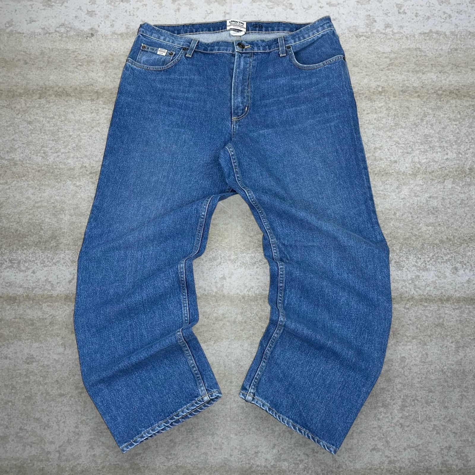 Lands' End Vintage 90s Lands End Jeans 38x30 Regular Fit Medium Wash Size US 38 / EU 54 - 2 Thumbnail