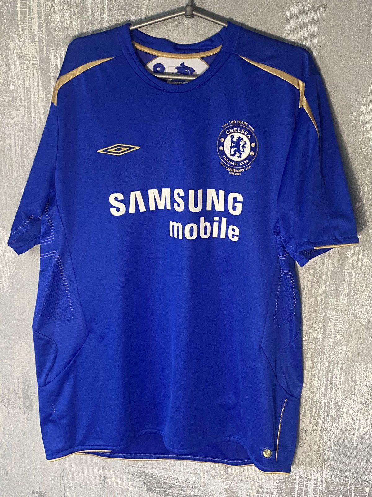 Umbro Vintage Chelsea Umbro Soccer Jersey 2005/06 Cup #8 Lampard Size US XL / EU 56 / 4 - 1 Thumbnail