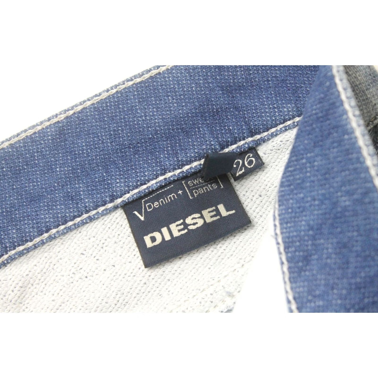 Diesel DIESEL Jeans Women's W26 Stapphy-N.E. Jogg 0800B Blue Faded Ripped Whiskers Size 26" / US 2 / IT 38 - 7 Thumbnail