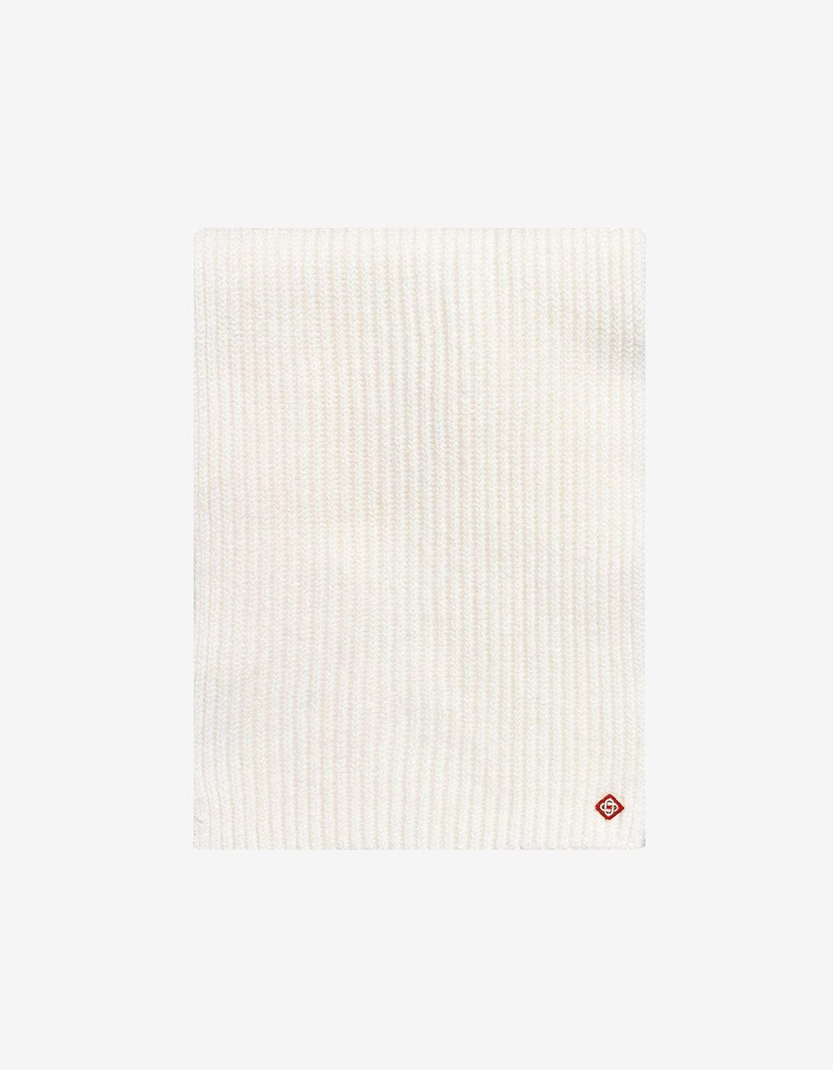 Casablanca Casablanca White Wool Rib Ski Scarf Size ONE SIZE - 4 Thumbnail