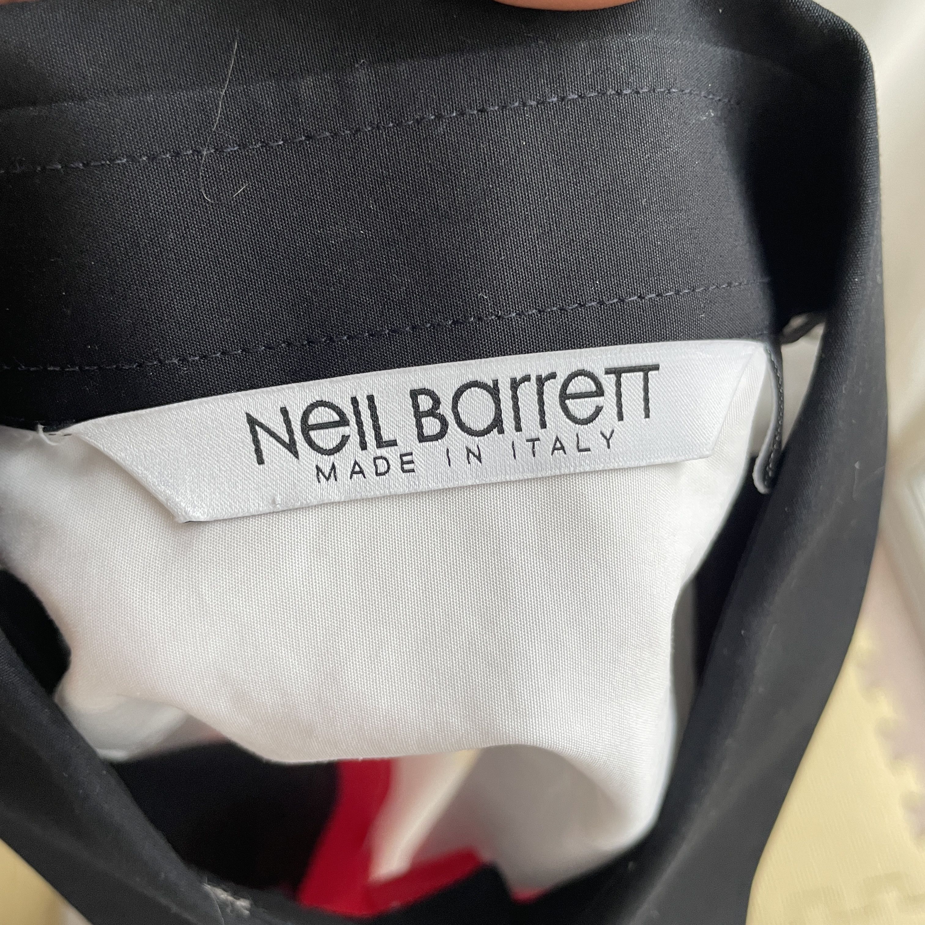 Neil Barrett Neil Barrett Slim Fit Panelled Shirt Size S Size US S / EU 44-46 / 1 - 7 Thumbnail