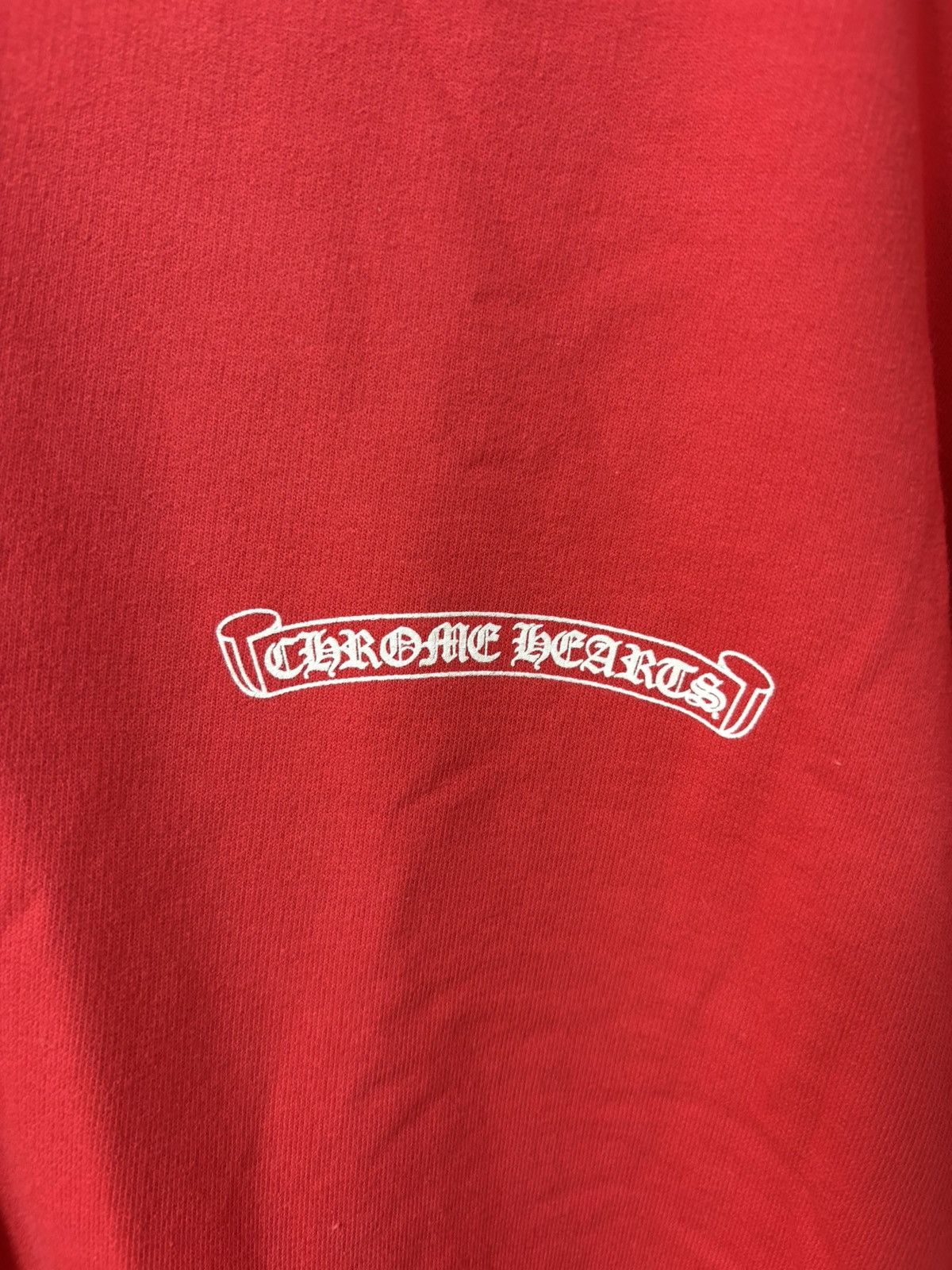 Chrome Hearts Chrome Hearts Script Logo Red Hoodie - Sizes L Size US L / EU 52-54 / 3 - 2 Thumbnail