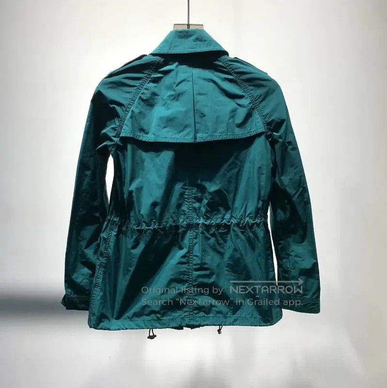Burberry Burberry Green Cotton Women's Trench Coat. Size XXS / US 00 / IT 34 - 7 Thumbnail