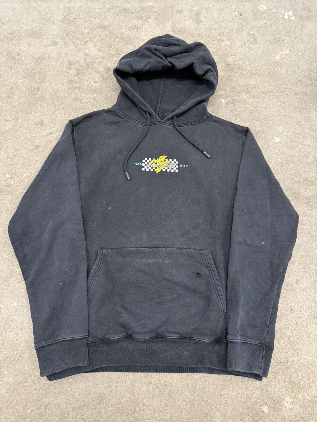 OFF WHITE SAKS FIFTH AVE EXCLUSIVE WAVES DESIGNER HOODIE