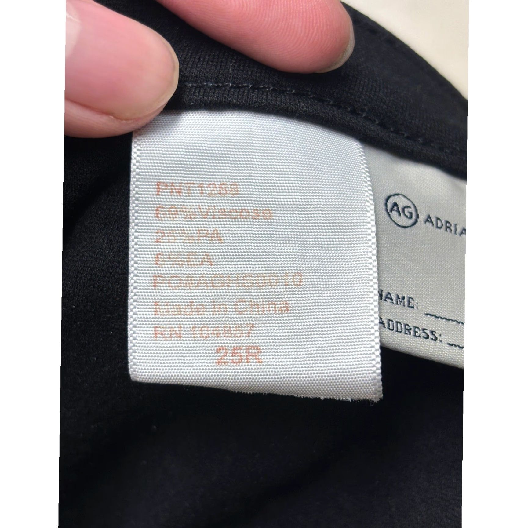 Vintage VINTAGE? No. AG Adriano Goldschmied The Legging Super Skinny Jeans Black 25R W29 L31 PNT1389 Size 42" / US 20 - 7 Thumbnail
