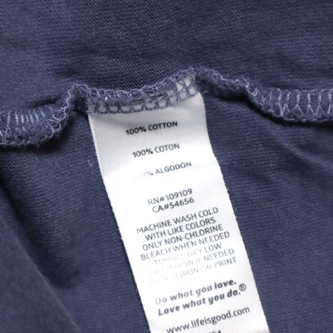 Life is Good Life Is Good The Goodfather Solid T-Shirt Navy Men's L Size US L / EU 52-54 / 3 - 7 Thumbnail