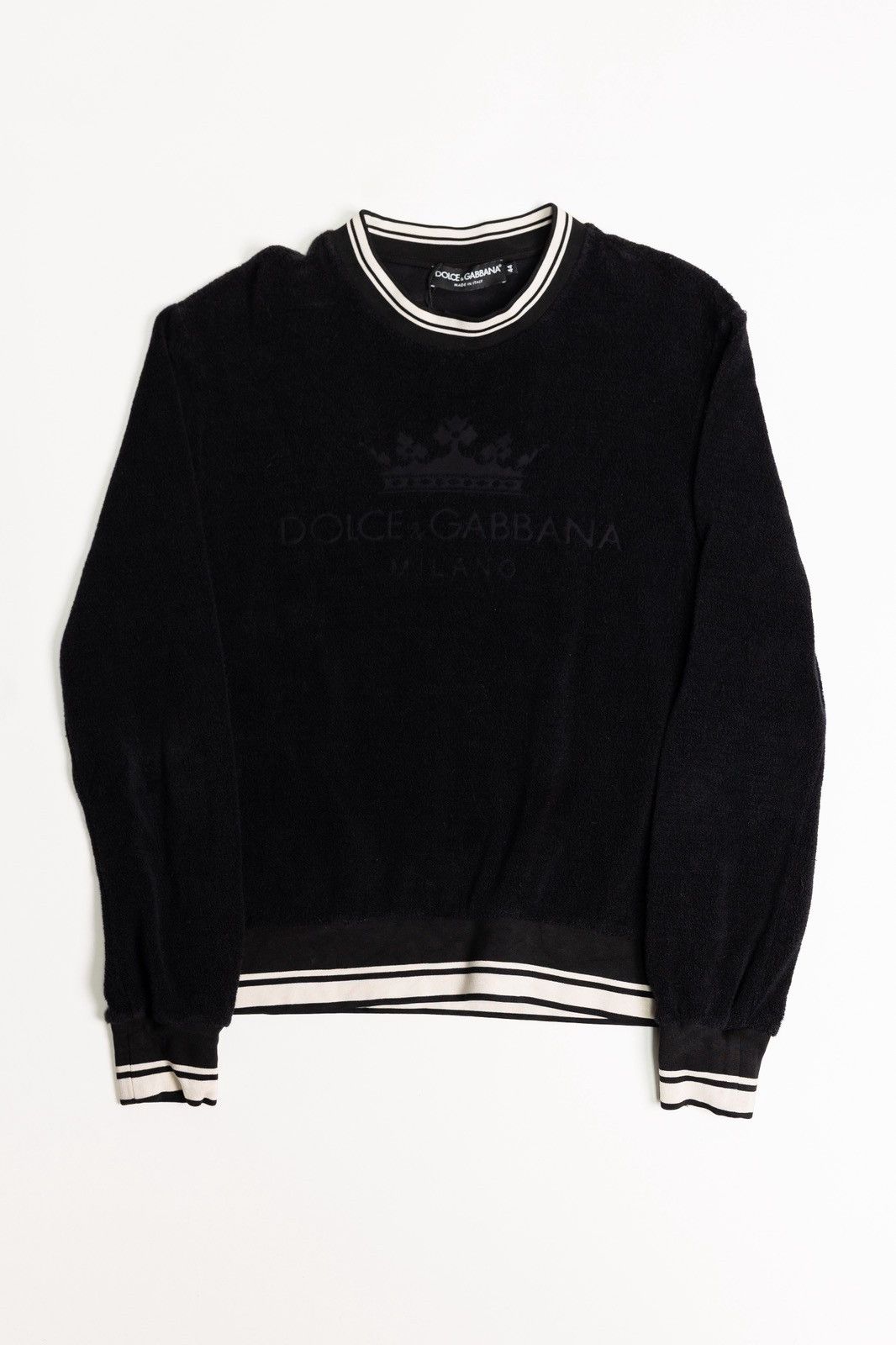 Dolce & Gabbana Dolce & Gabbana Cotton Crewneck Sweatshirt Size US S / EU 44-46 / 1 - 1 Thumbnail