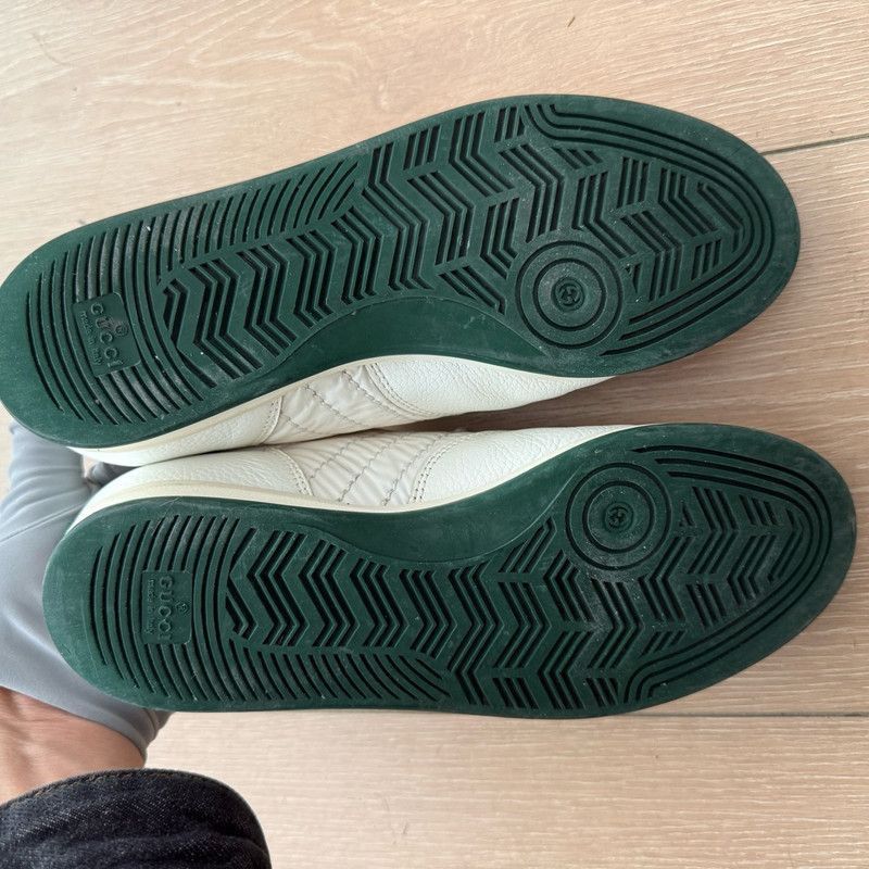 Gucci Gucci White Low-Top Lace-Up Casual Sneakers -2508 Size US 5.5 / EU 38 - 4 Thumbnail