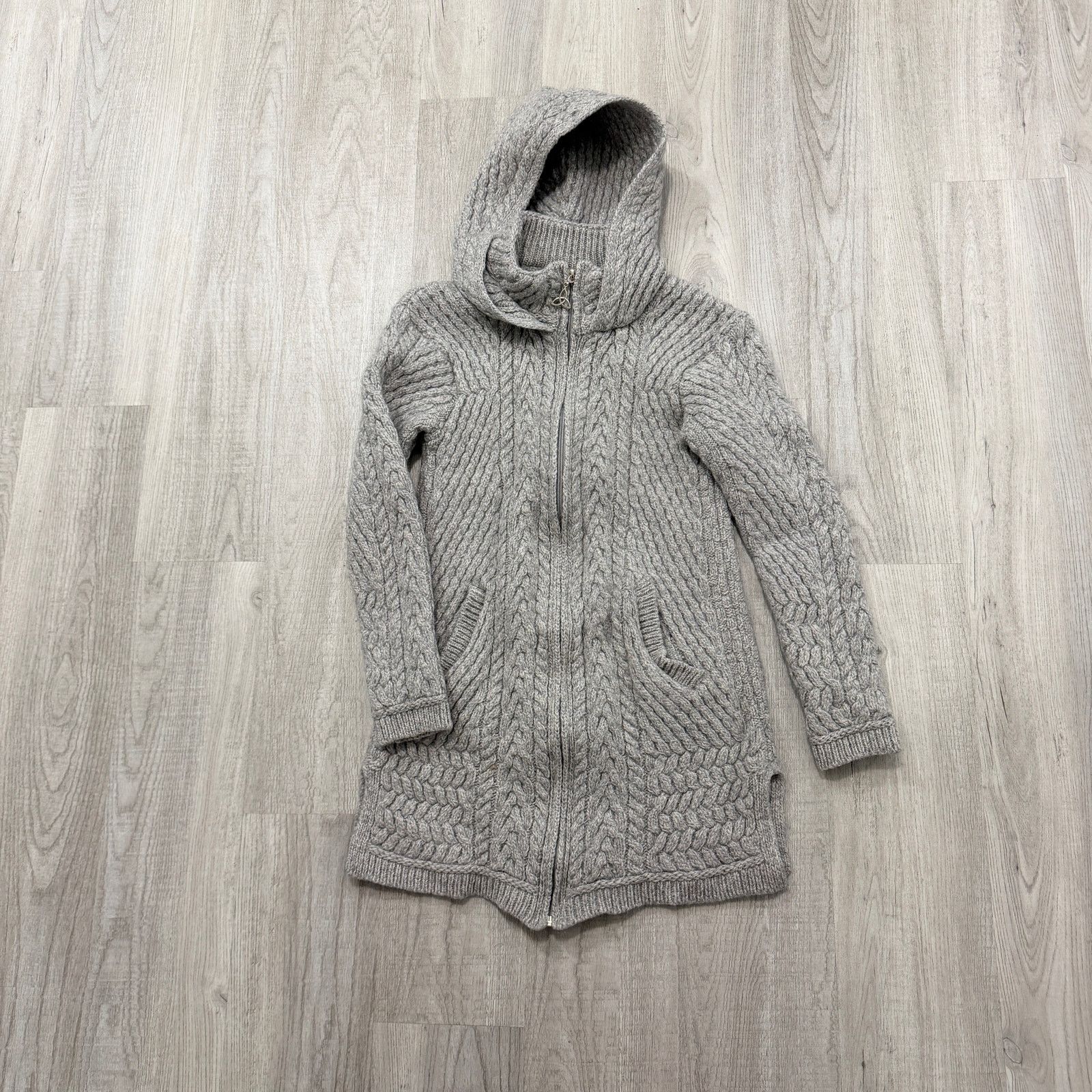 Other Original Aran Co Knit Coat Cardigan XS 100% Merino Wool Size XS / US 0-2 / IT 36-38 - 1 Thumbnail