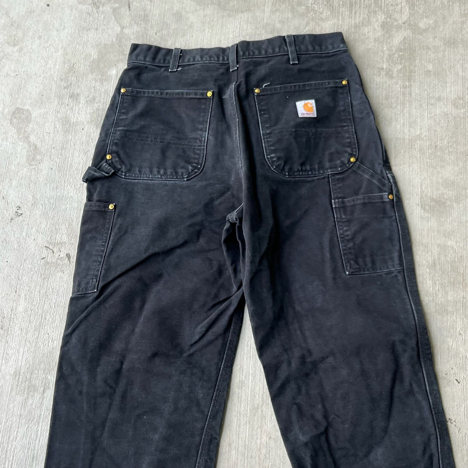 Carhartt × Vintage Carhartt black double knee work wear carpenter pants Size US 32 / EU 48 - 6 Thumbnail