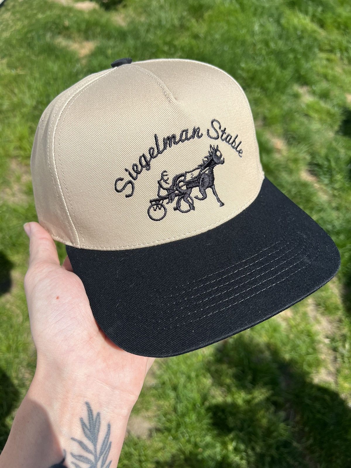 Siegelman Stable Hat Khaki and Black deals Two-Tone Hat