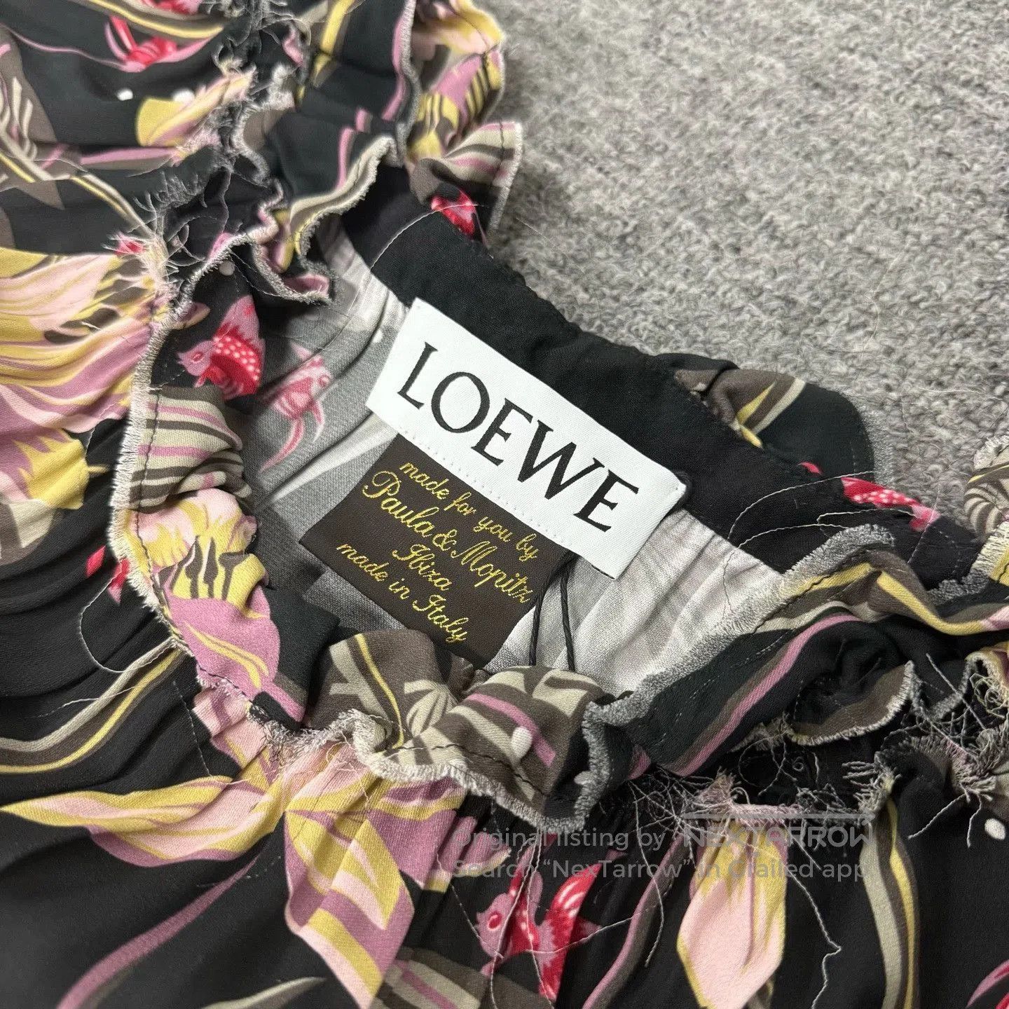Loewe Loewe Irregular Hem Printed Dress. Size XXS / US 00 / IT 34 - 6 Thumbnail