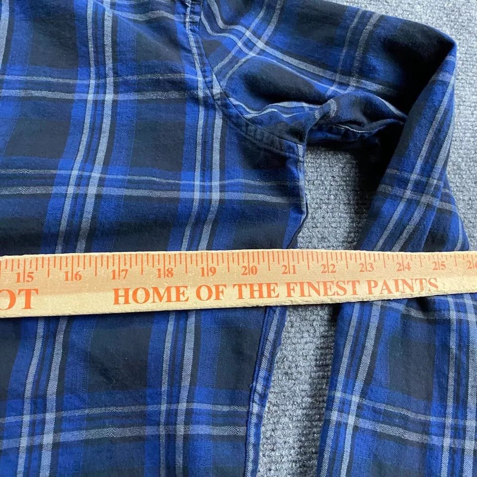 Apt. 9 Apt. 9 Flannel Shirt Men's Medium Plaid Blue Button Up Size US M / EU 48-50 / 2 - 4 Thumbnail