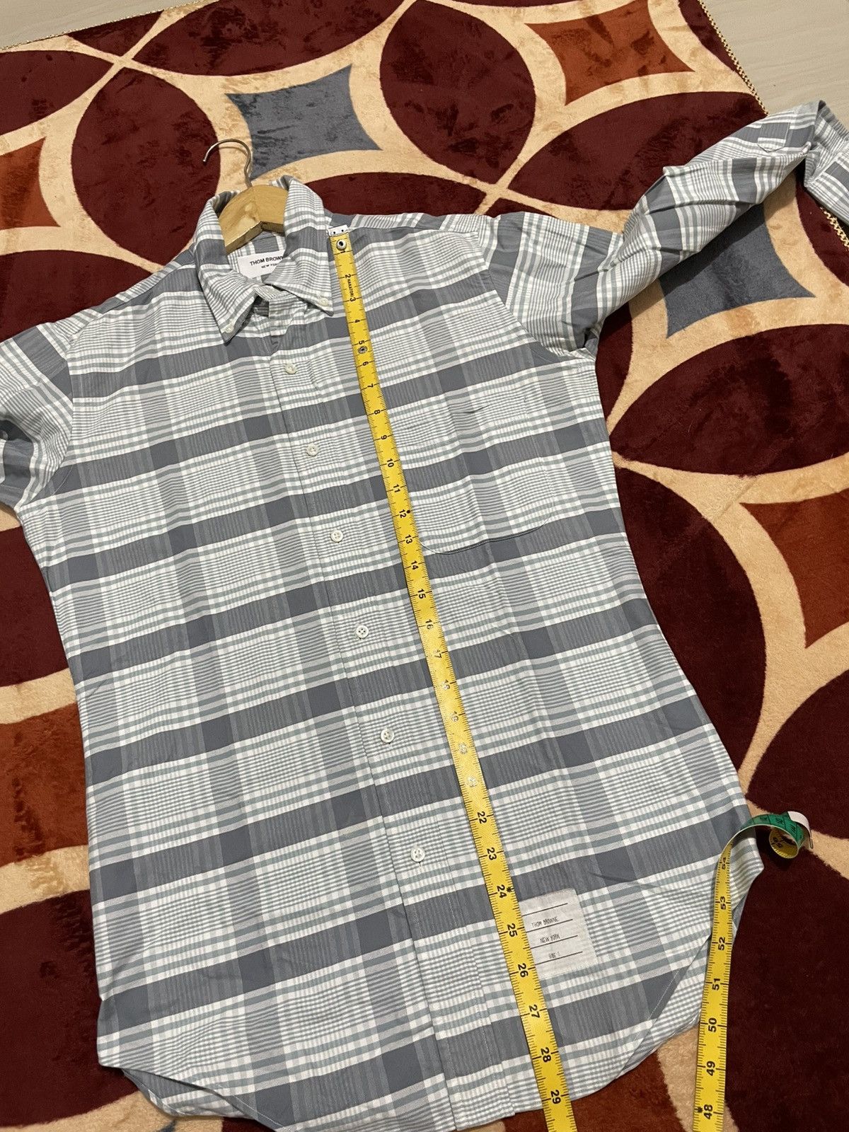 Thom Browne THOM BROWNE Chest Pocket Oxford Shirt Stripe Size US M / EU 48-50 / 2 - 3 Thumbnail