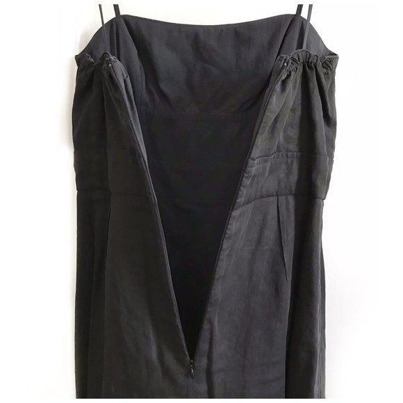 Jil Sander Vintage Jil Sander Black Cotton Chiffon Minimalist Dress D40 Size M / US 6-8 / IT 42-44 - 7 Thumbnail