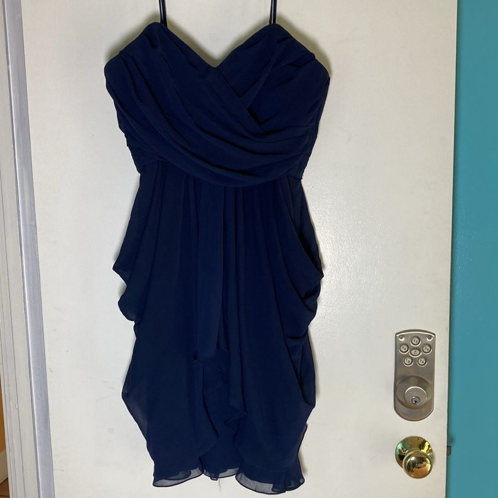 The Masters Watters and Watters Navy Blue Formal Strapless Dress Size 6 Rear Zipper Size M / US 6-8 / IT 42-44 - 7 Thumbnail