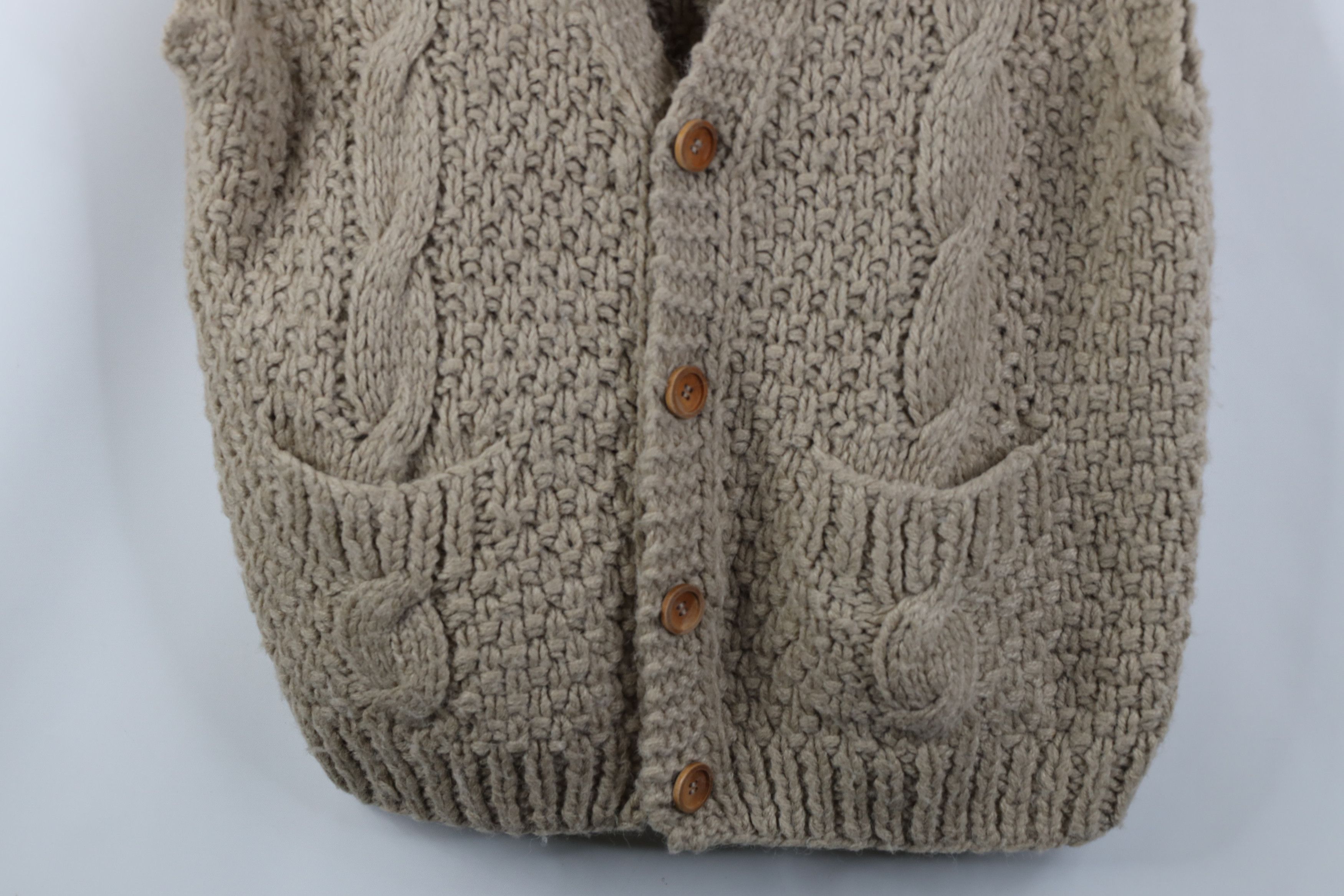 Vintage Vintage 70s Streetwear Crochet Fisherman Sweater Vest USA Size US XL / EU 56 / 4 - 3 Thumbnail