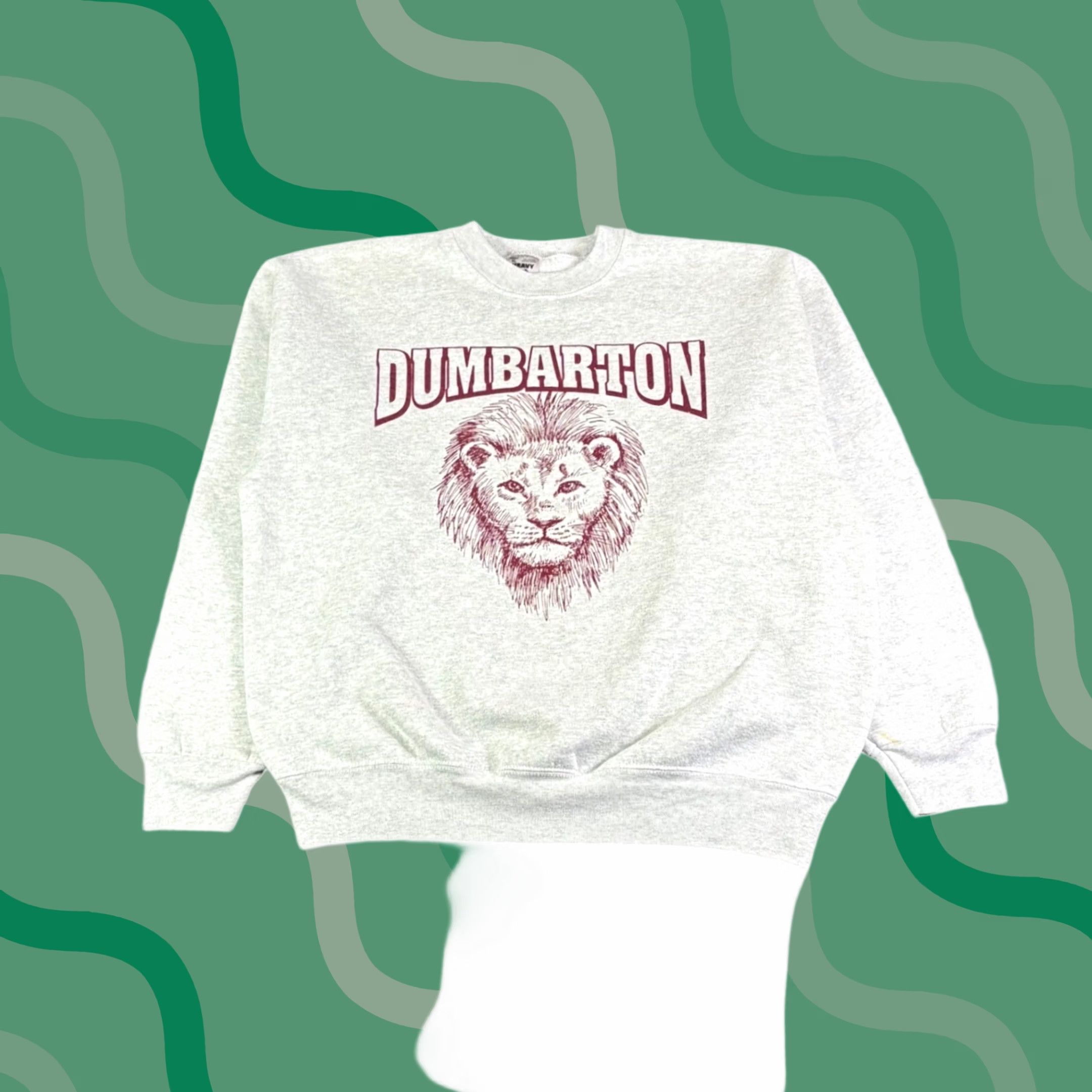 Vintage VINTAGE Heavyweight Sweatshirt XL Gray Graphic Print Crewneck Pullover 90s Men Size US XL / EU 56 / 4 - 1 Thumbnail