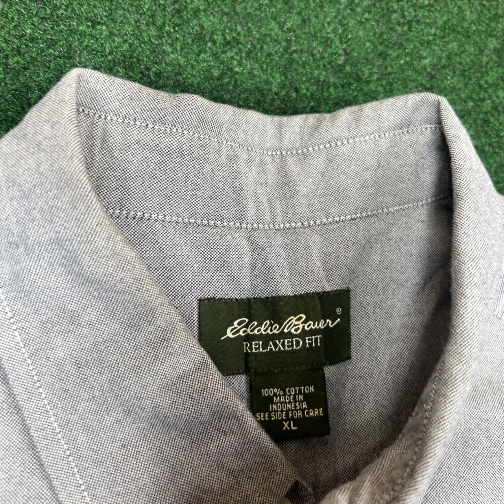 Eddie Bauer Eddie Bauer Shirt Mens XL Gray Tall Hiking Relaxed Fit Button Up Collared Casual Size US XL / EU 56 / 4 - 6 Thumbnail