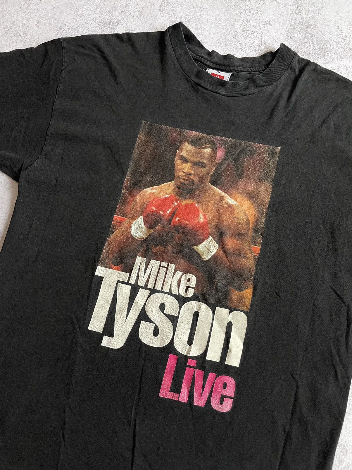 Hanes Vintage Mike Tyson T-Shirt 90s Rare Size US XL / EU 56 / 4 - 3 Thumbnail
