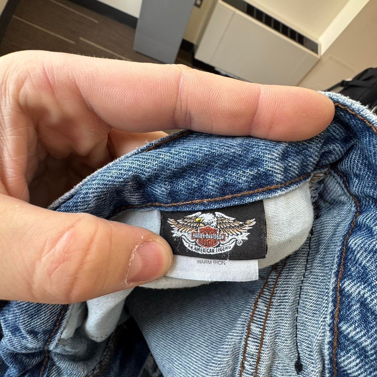 Harley Davidson Light blue vintage Harley Davidson Motorcycle denim jeans Size US 40 / EU 56 - 6 Thumbnail